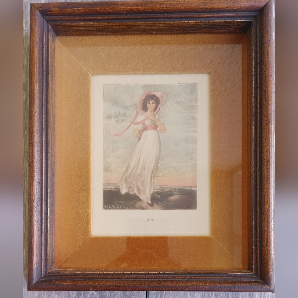 Vintage Marko Framed Pinkie Print